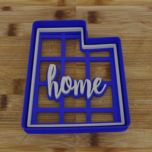 2pc Personalizable Utah Cookie Cutter & Stamp | USA | United States Cookie Cutter