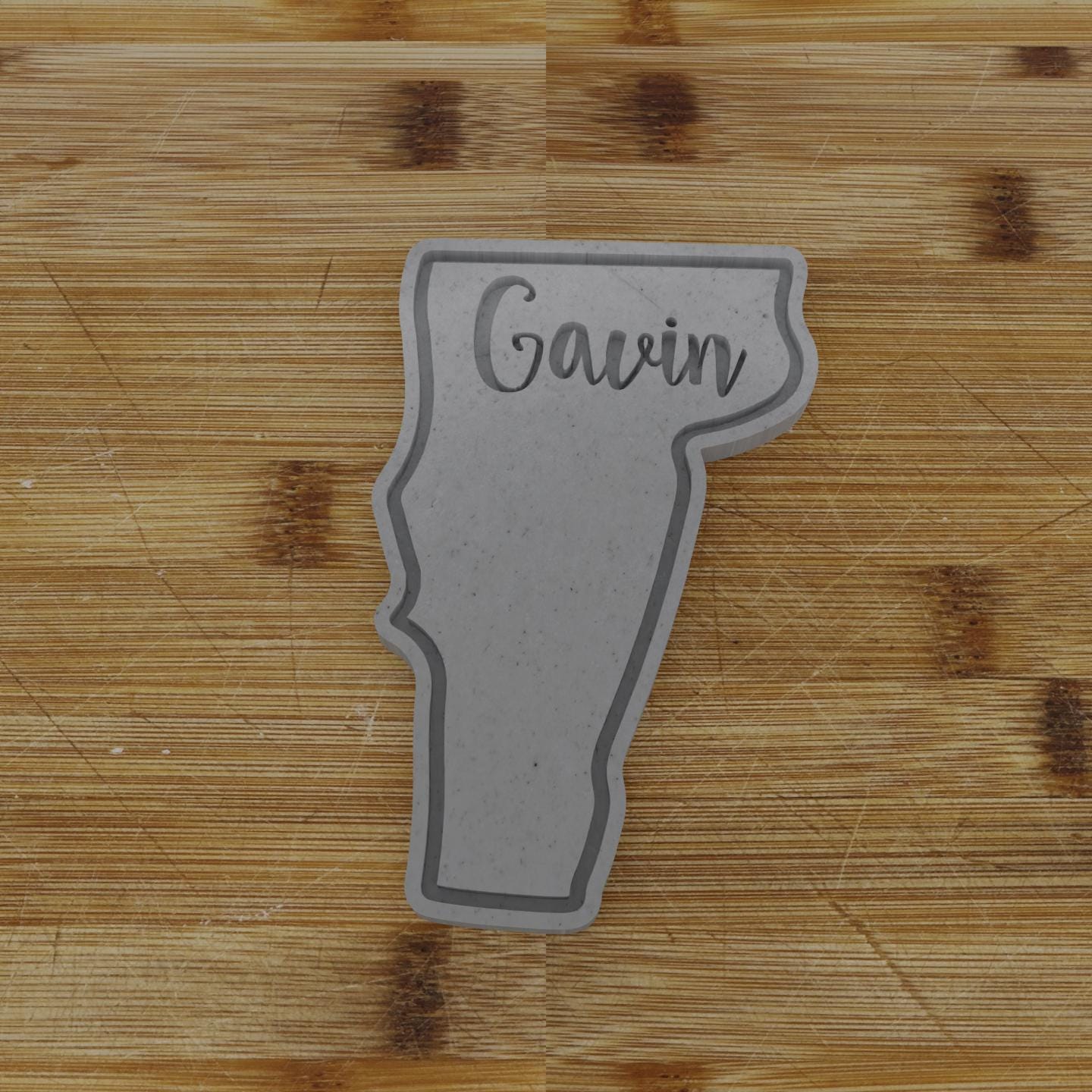 2pc Personalizable Vermont Cookie Cutter & Stamp | USA | United States Cookie Cutter