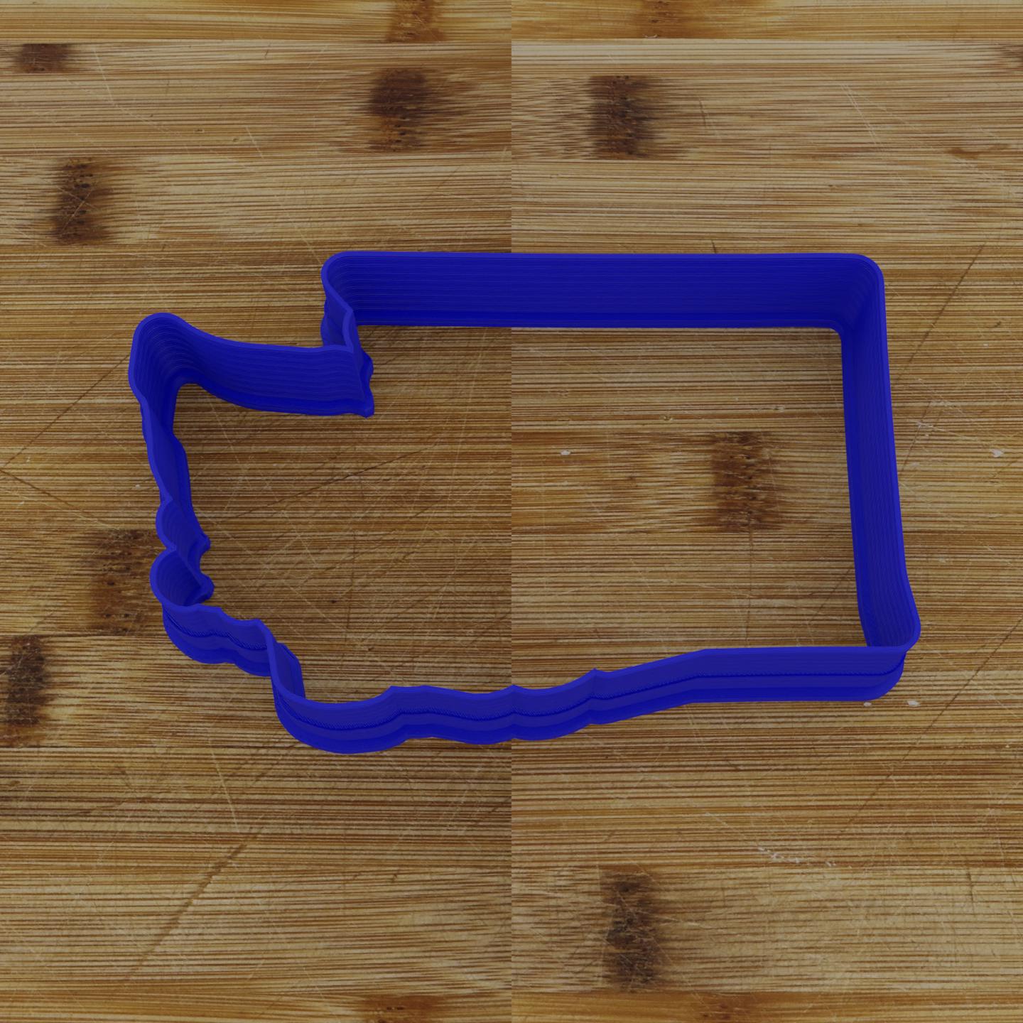 2pc Personalizable Washington Cookie Cutter & Stamp | USA | United States Cookie Cutter