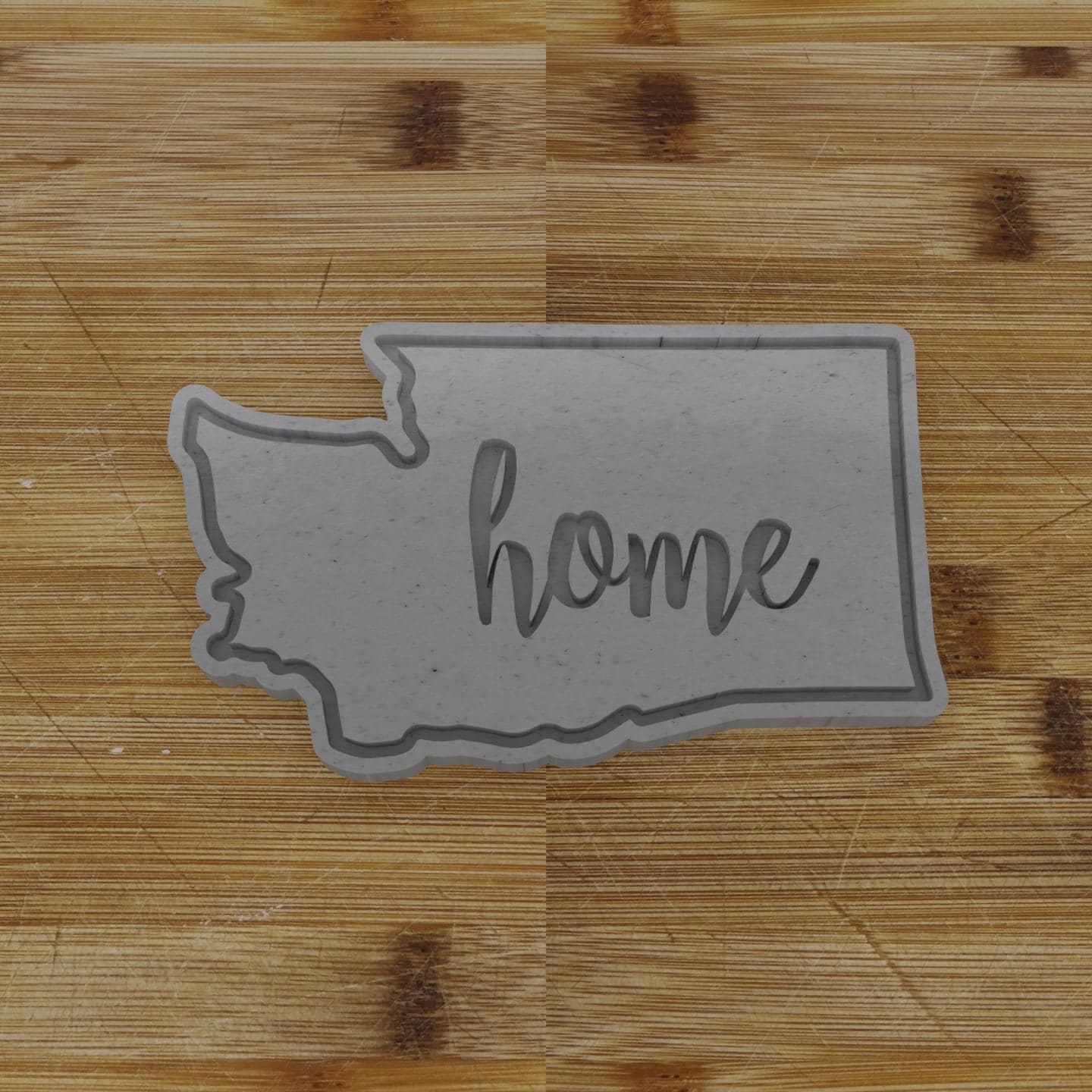 2pc Personalizable Washington Cookie Cutter & Stamp | USA | United States Cookie Cutter