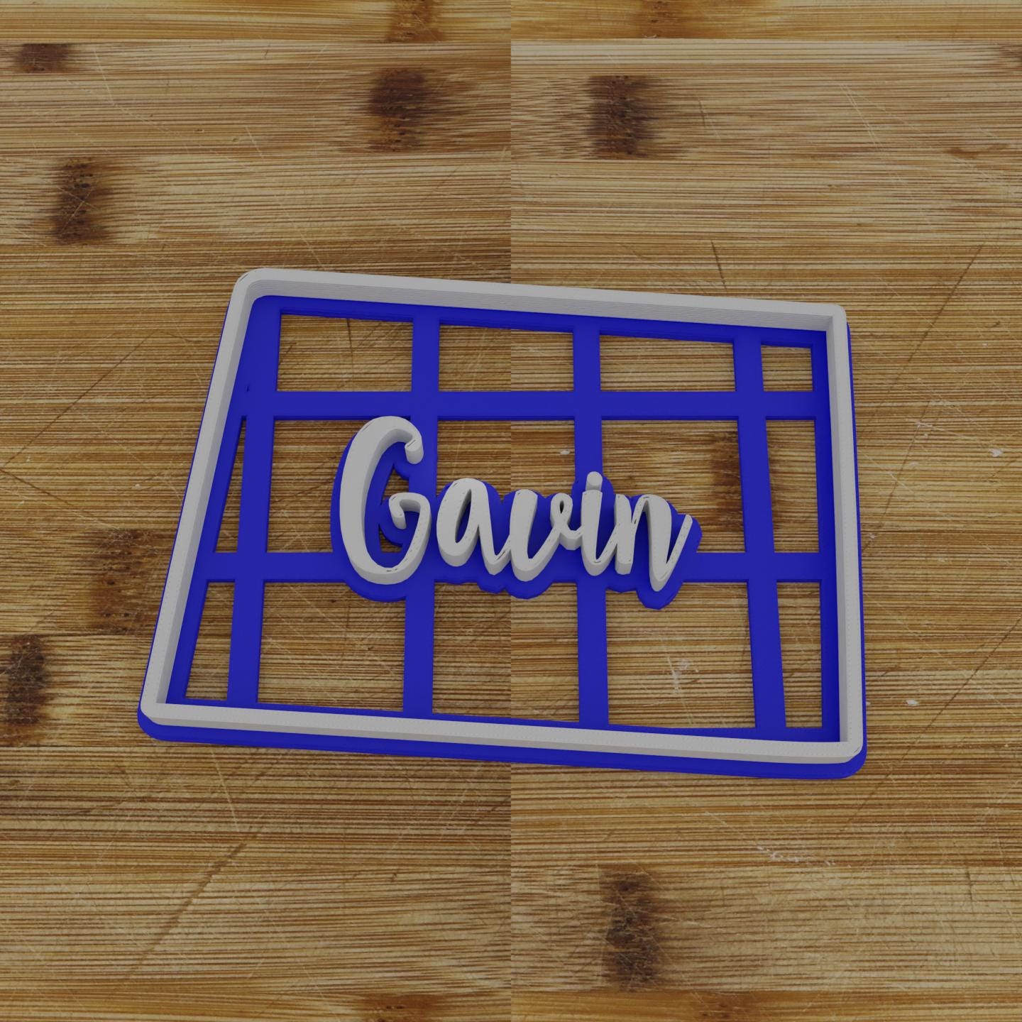 2pc Personalizable Wyoming Cookie Cutter & Stamp | USA | United States Cookie Cutter