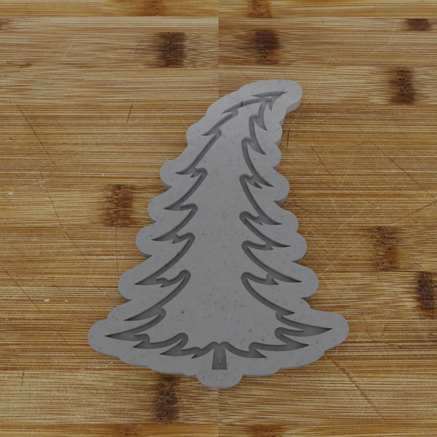 Quirky Bent Tree Cookie Cutter | Creative Christmas Baking | Unique Festive Shape