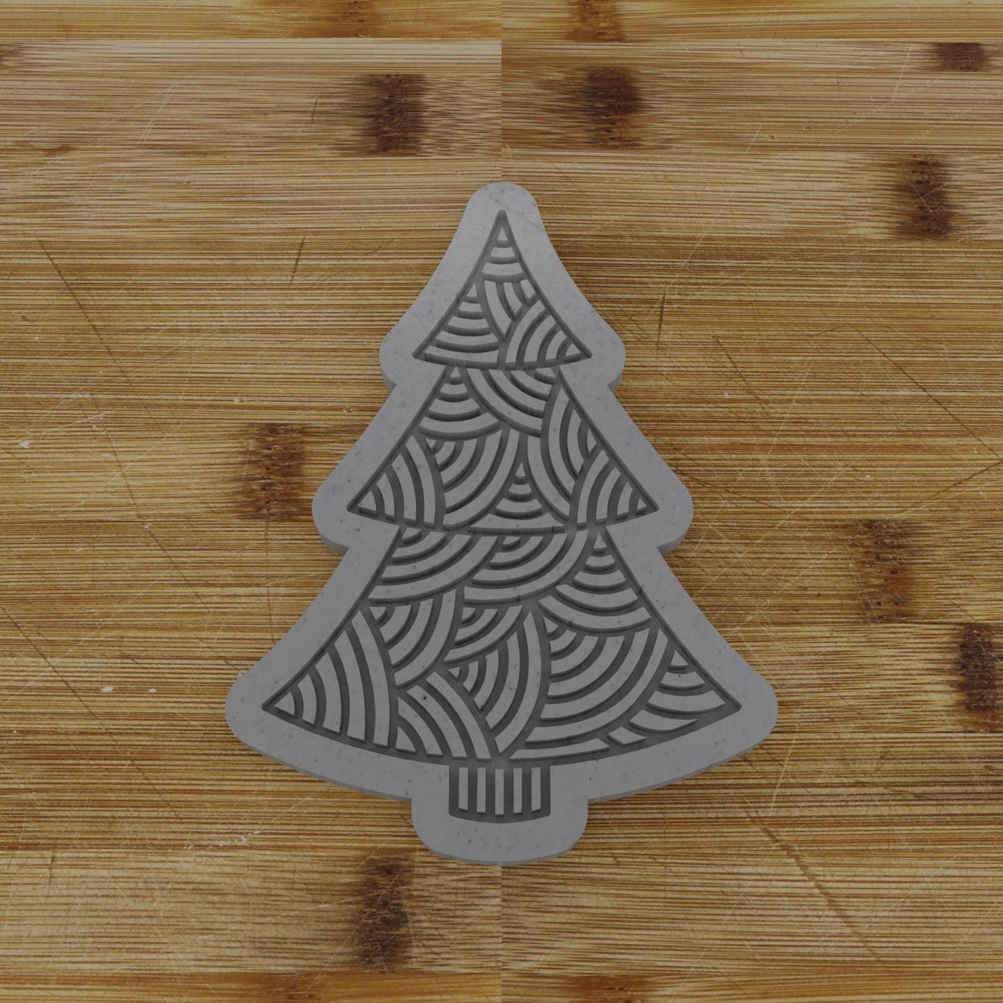 Modern Geometric Tree Cookie Cutter | Stylish Holiday Baking | Festive Shape