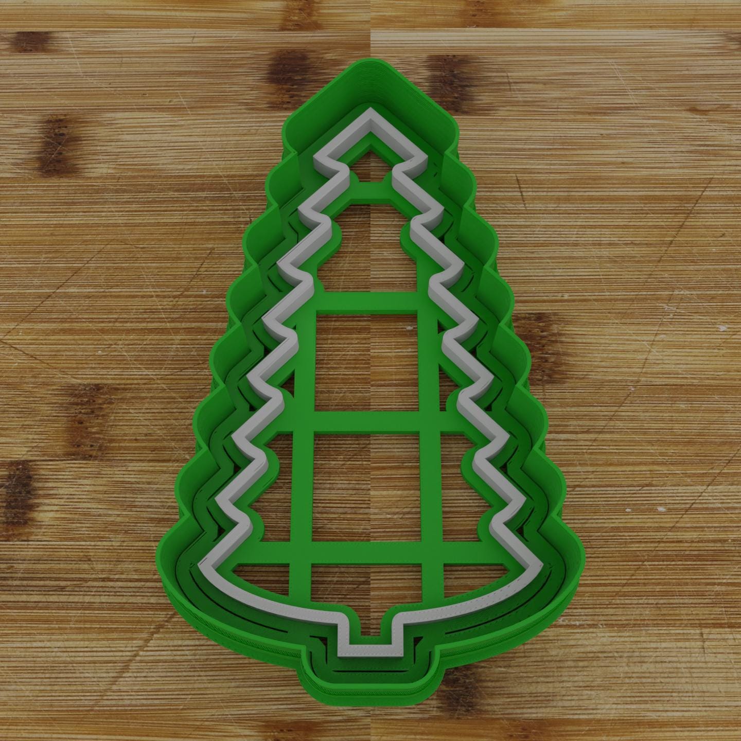 Slim Christmas Tree Cookie Cutter | Narrow Festive Design | Unique Holiday Mold