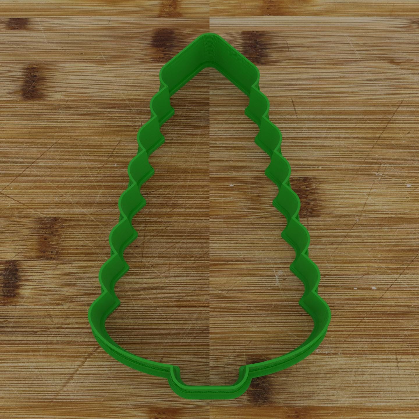 Slim Christmas Tree Cookie Cutter | Narrow Festive Design | Unique Holiday Mold