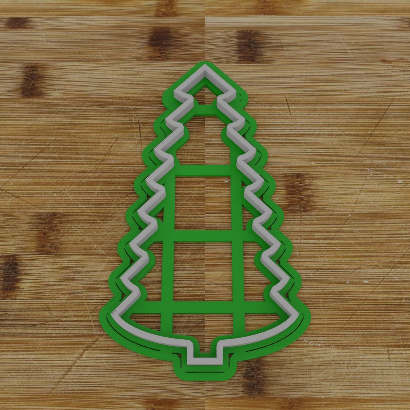 Slim Christmas Tree Cookie Cutter | Narrow Festive Design | Unique Holiday Mold