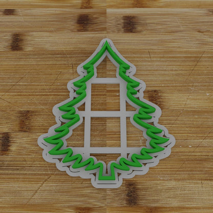 Lush Bushy Tree Cookie Cutter | Thick Foliage Design | Holiday Cookie Stamp