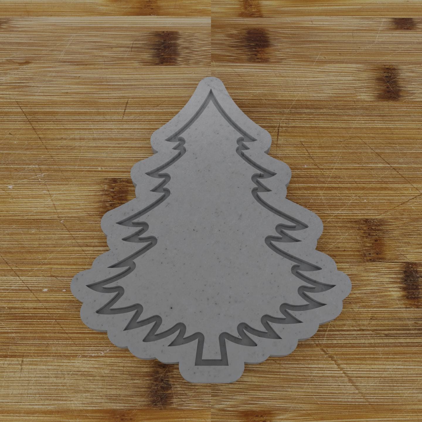 Lush Bushy Tree Cookie Cutter | Thick Foliage Design | Holiday Cookie Stamp