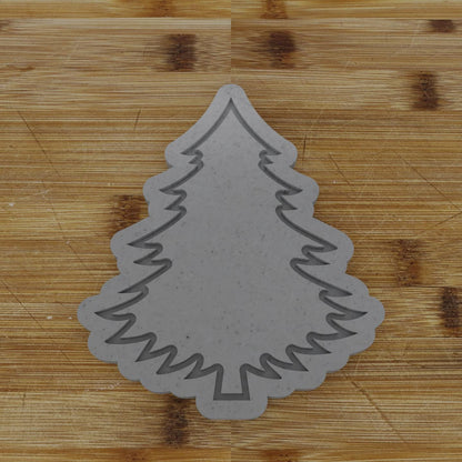 Lush Bushy Tree Cookie Cutter | Thick Foliage Design | Holiday Cookie Stamp