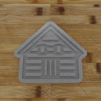 Log Cabin Cookie Cutter | Rustic Christmas Design | Holiday Cookie Mold