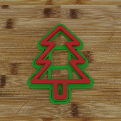 Vintage Christmas Tree Cookie Cutter | Old School Design | Festive Baking Mold