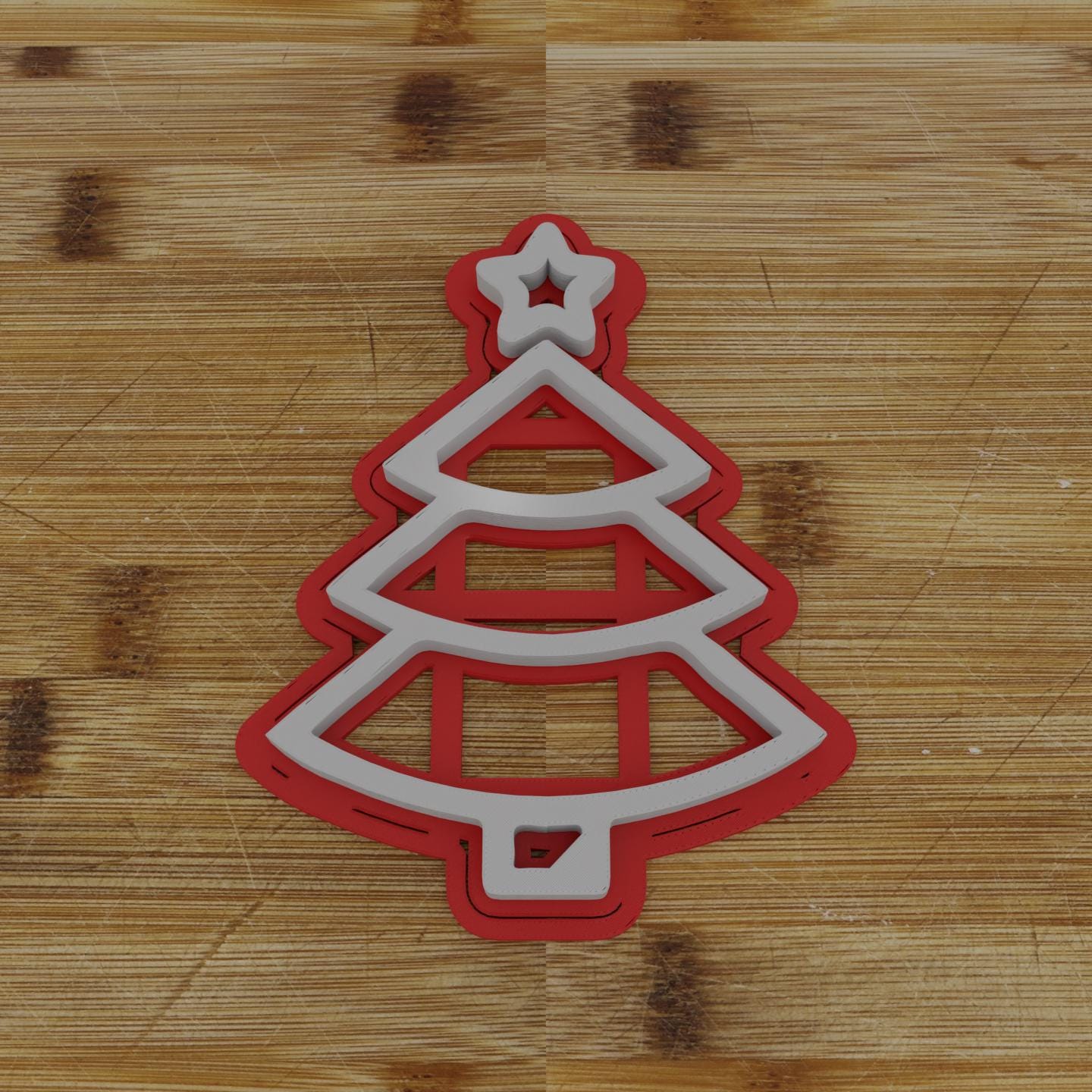 Star-Topped Tree Cookie Cutter | Festive Christmas Design | Holiday Baking Mold