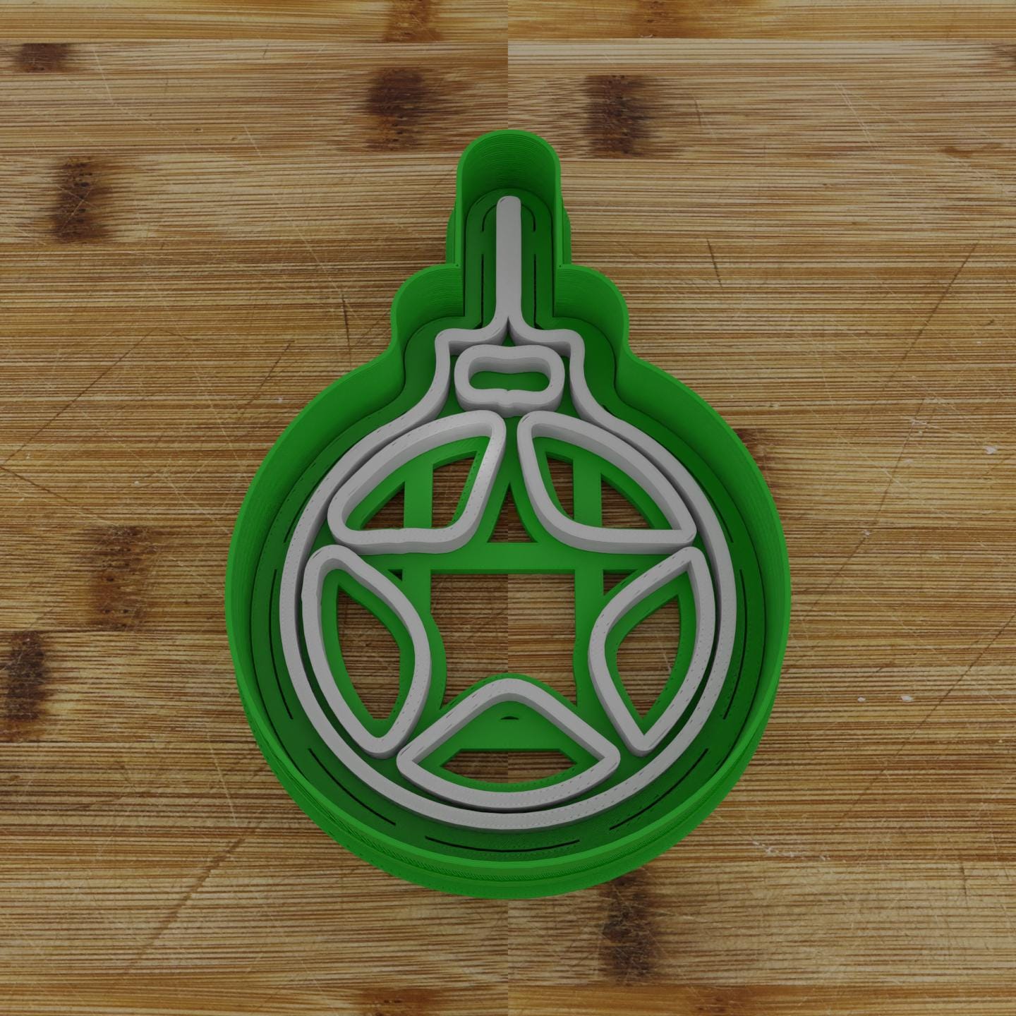 Christmas Ornament Cookie Cutter | Decorative Ball Design | Festive Baking Accessory