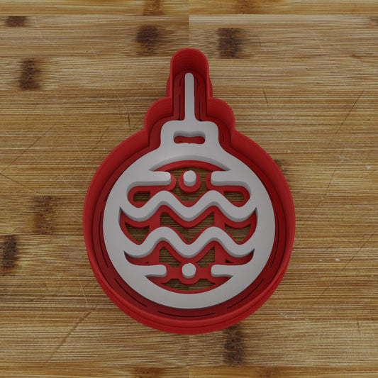 Tree Ball Cookie Cutter | Festive Ornament Design | Holiday Baking Tool