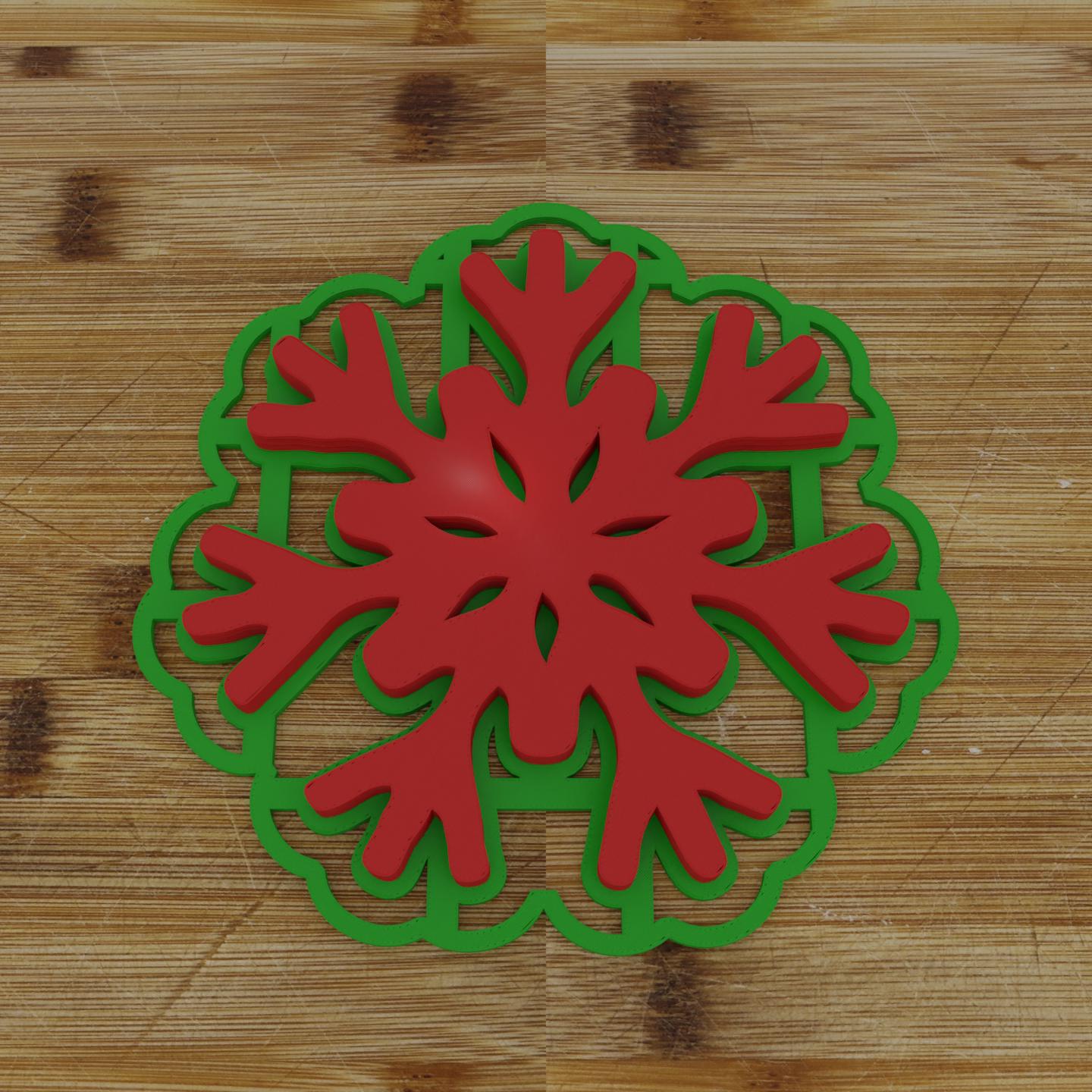 Snowflake 1 Cookie Cutter | Winter Wonderland Shape | Festive Baking Mold