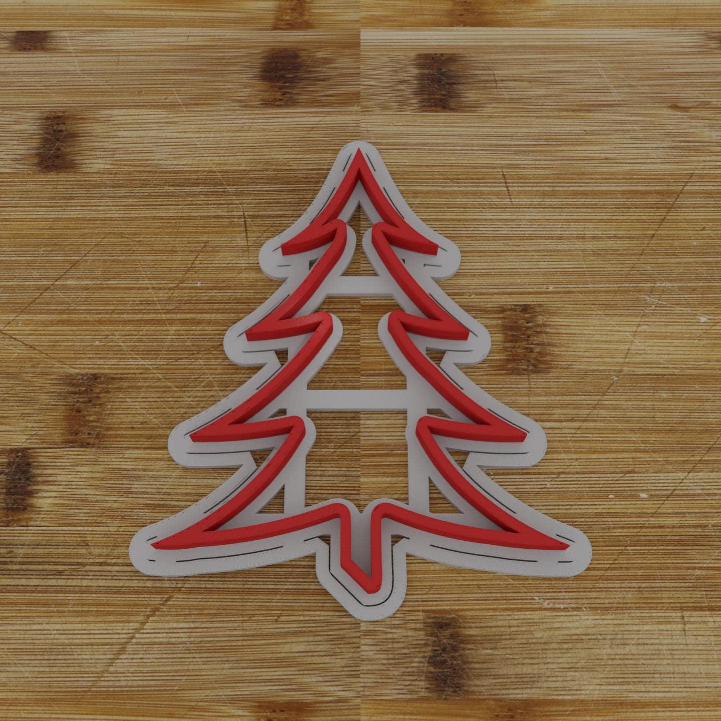 Pointy Tree Cookie Cutter | Unique Christmas Tree Shape | Holiday Baking Accessory