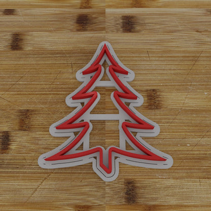 Pointy Tree Cookie Cutter | Unique Christmas Tree Shape | Holiday Baking Accessory