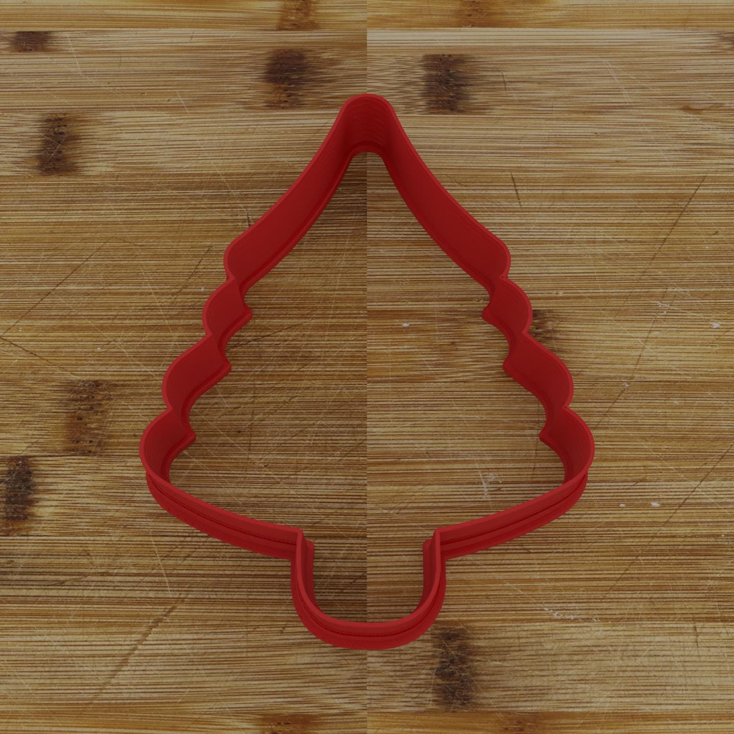 Extra Wide Tree Cookie Cutter | Large Christmas Tree Shape | Holiday Treat Mold