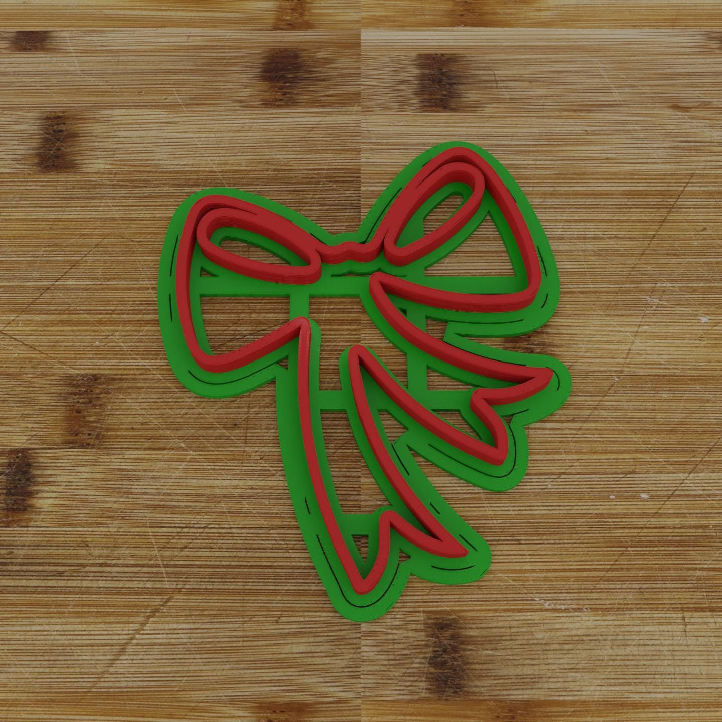 Ribbon Bow 2 Cookie Cutter | Decorative Gift Bow Design | Festive Cookie Tool