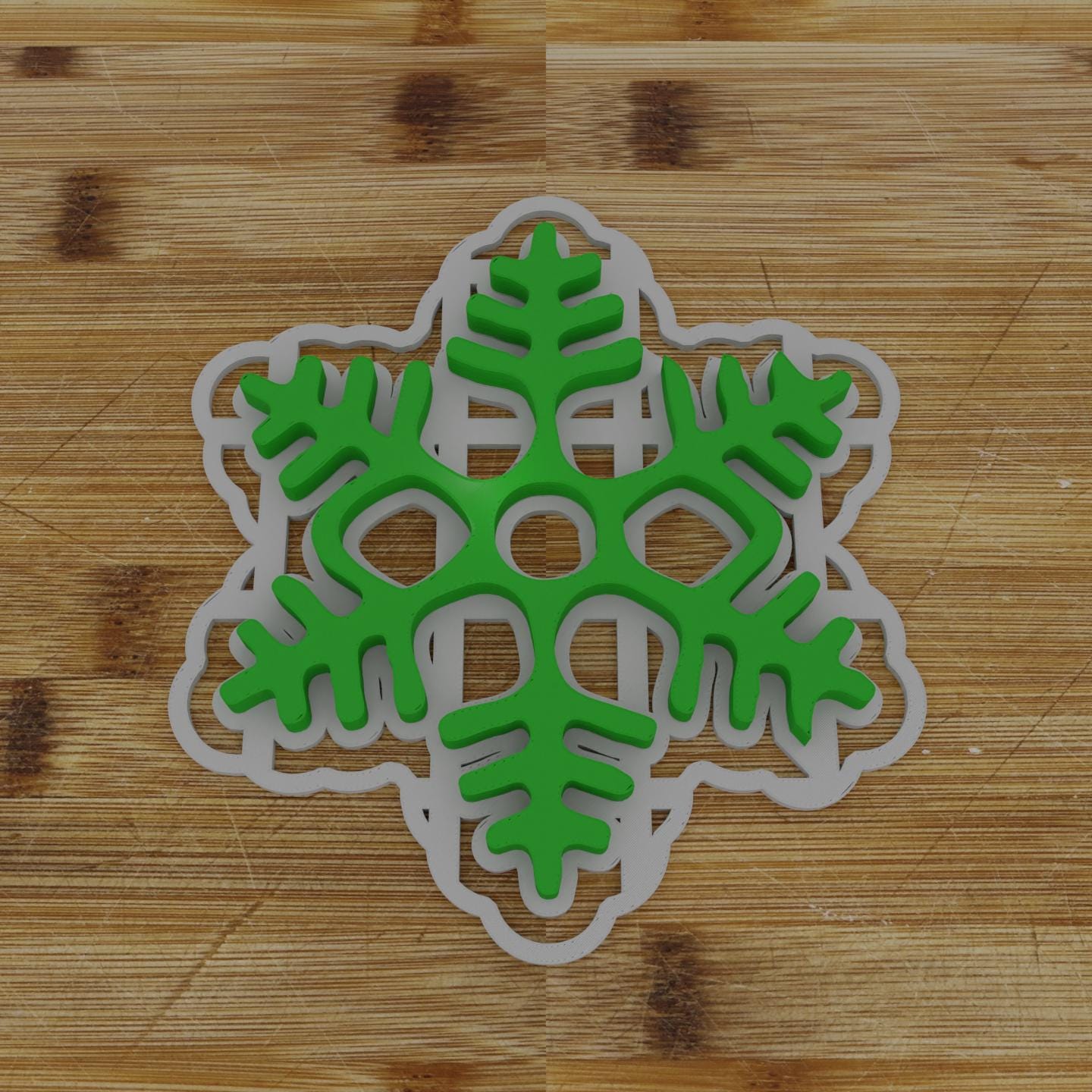 Snowflake 3 Cookie Cutter | Elegant Winter Design | Christmas Cookie Mold