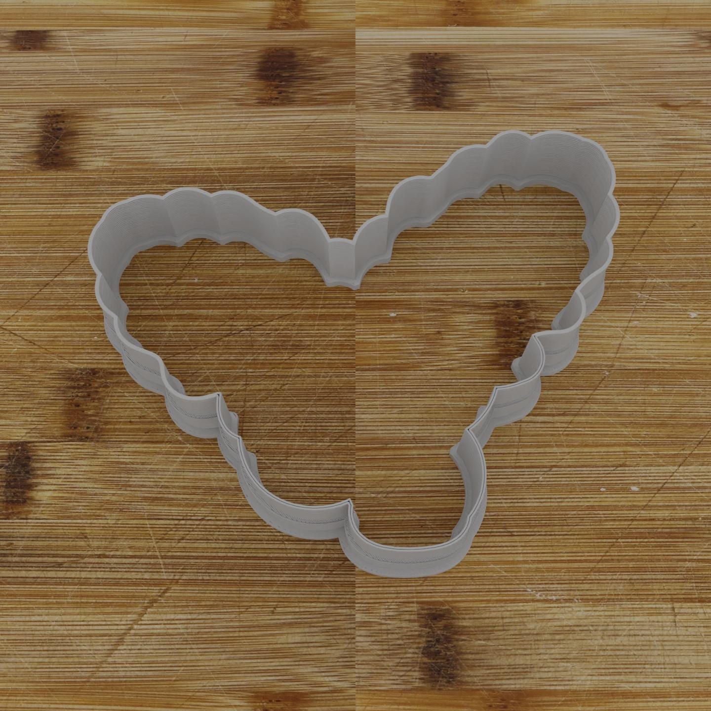 Mistletoe 2 Cookie Cutter | Double the Romance | Christmas Cookie Design