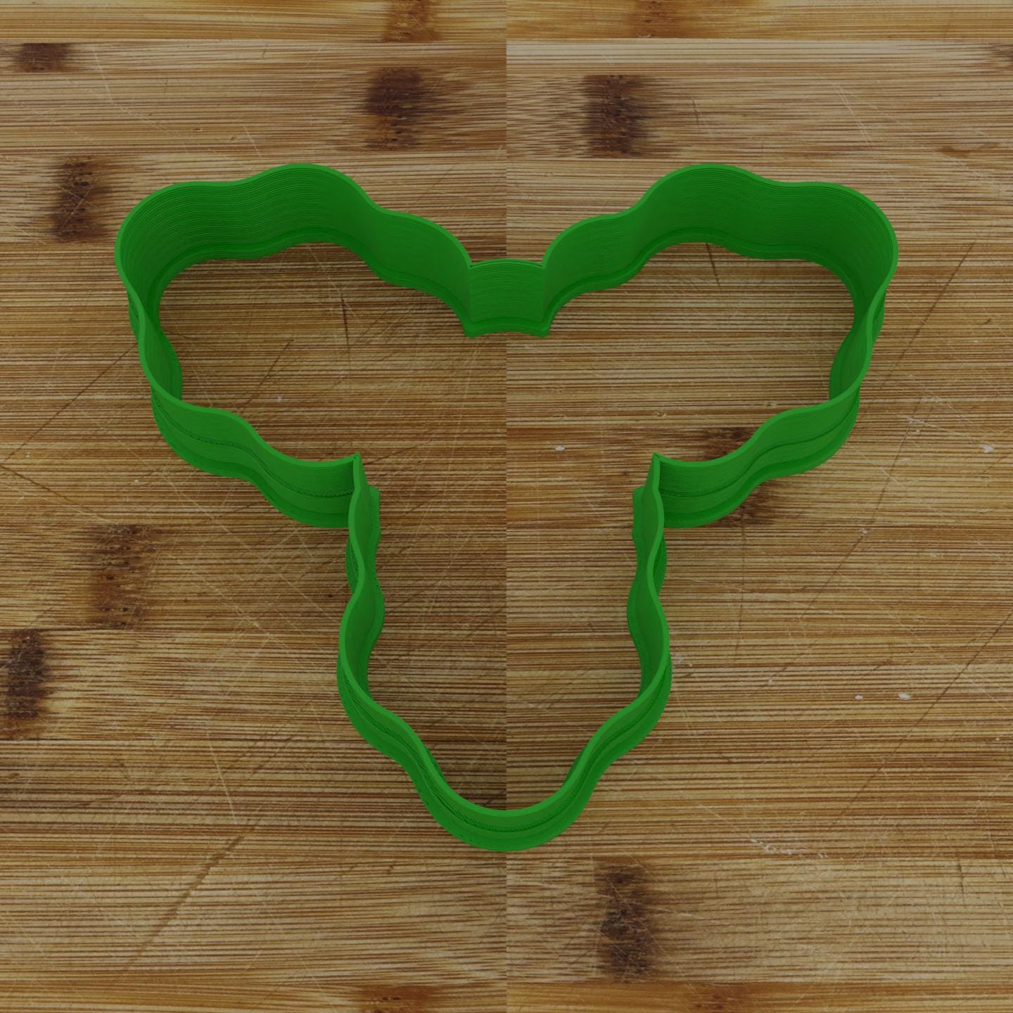 Mistletoe Leaf Cookie Cutter | Traditional Holiday Baking | Christmas Cookie Design