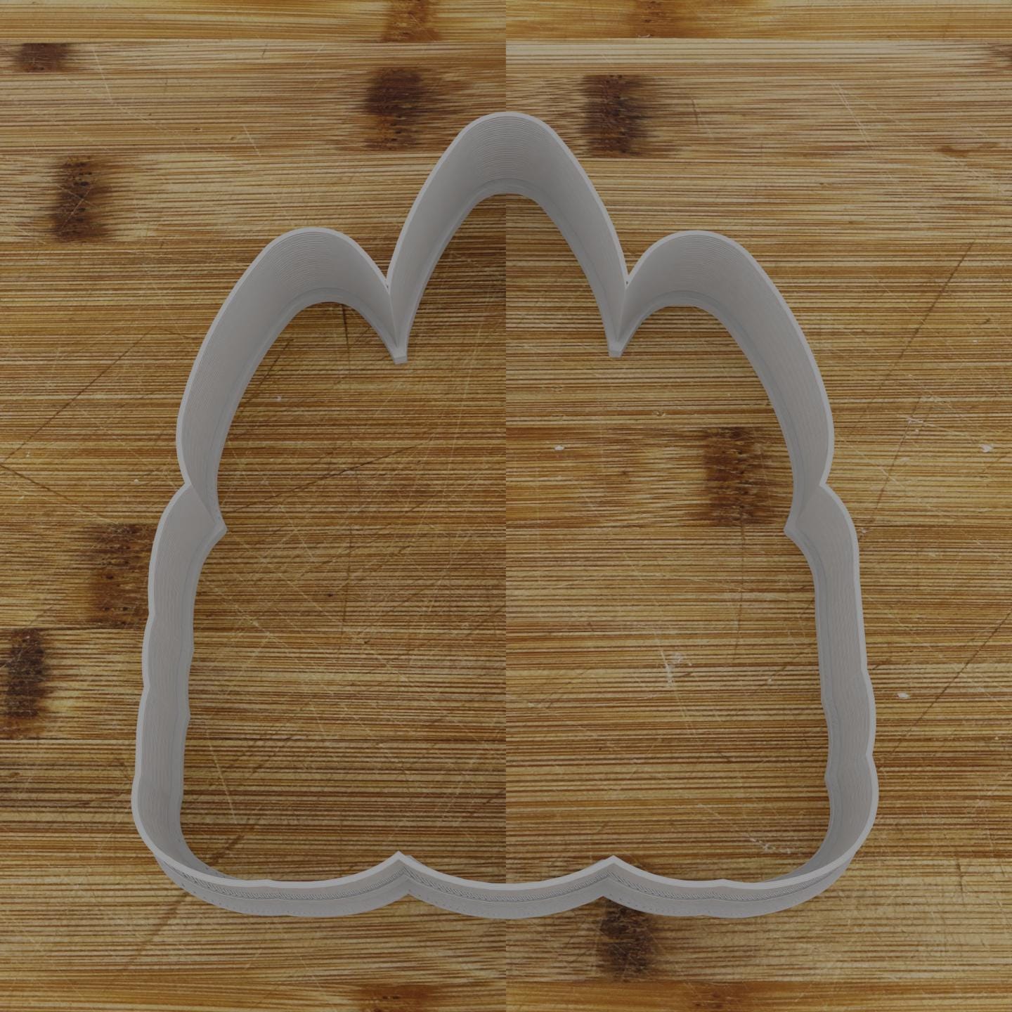 Three Candles Cookie Cutter | Trio of Lights Shape | Festive Season Baking