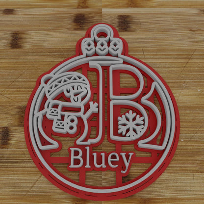 Custom Monogram Cookie Cutter | Ornament Cookie Cutter | Tree Ball | Custom Christmas Tree Ball