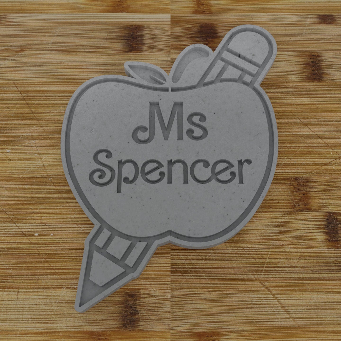 Personalized Apple Cookie Cutter | Custom Teacher Gift | Back to School