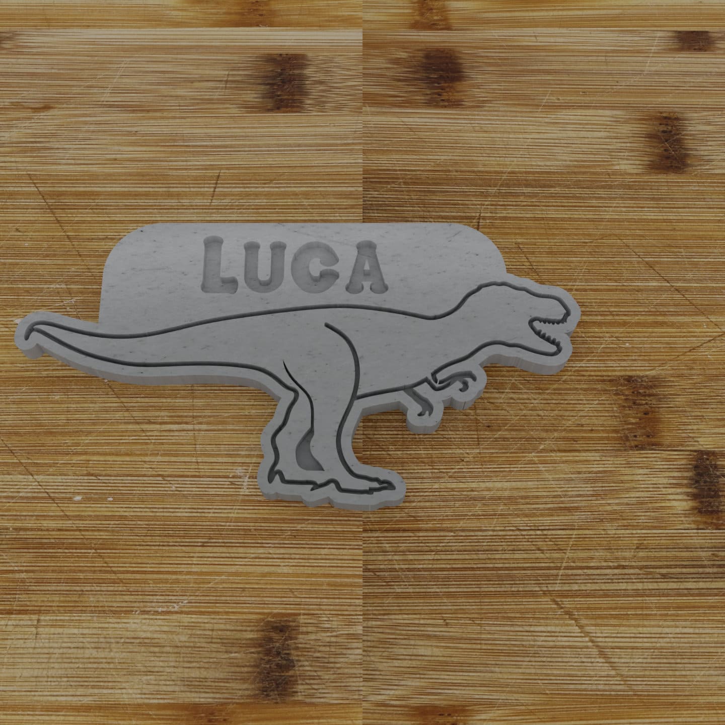 Personalized T-Rex Cookie Cutter | Personalized Kids Birthday Party Favor | Personalized Dinosaur