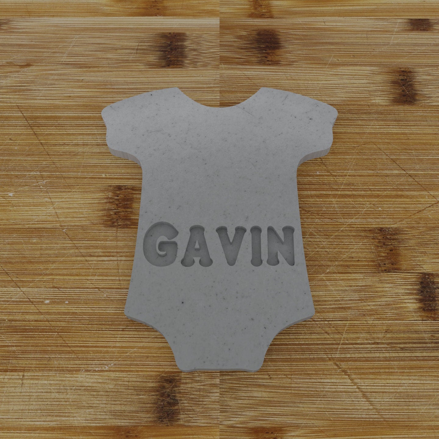 Personalized Baby Onesie Cookie Cutter | Custom Name Baby Shower Favor