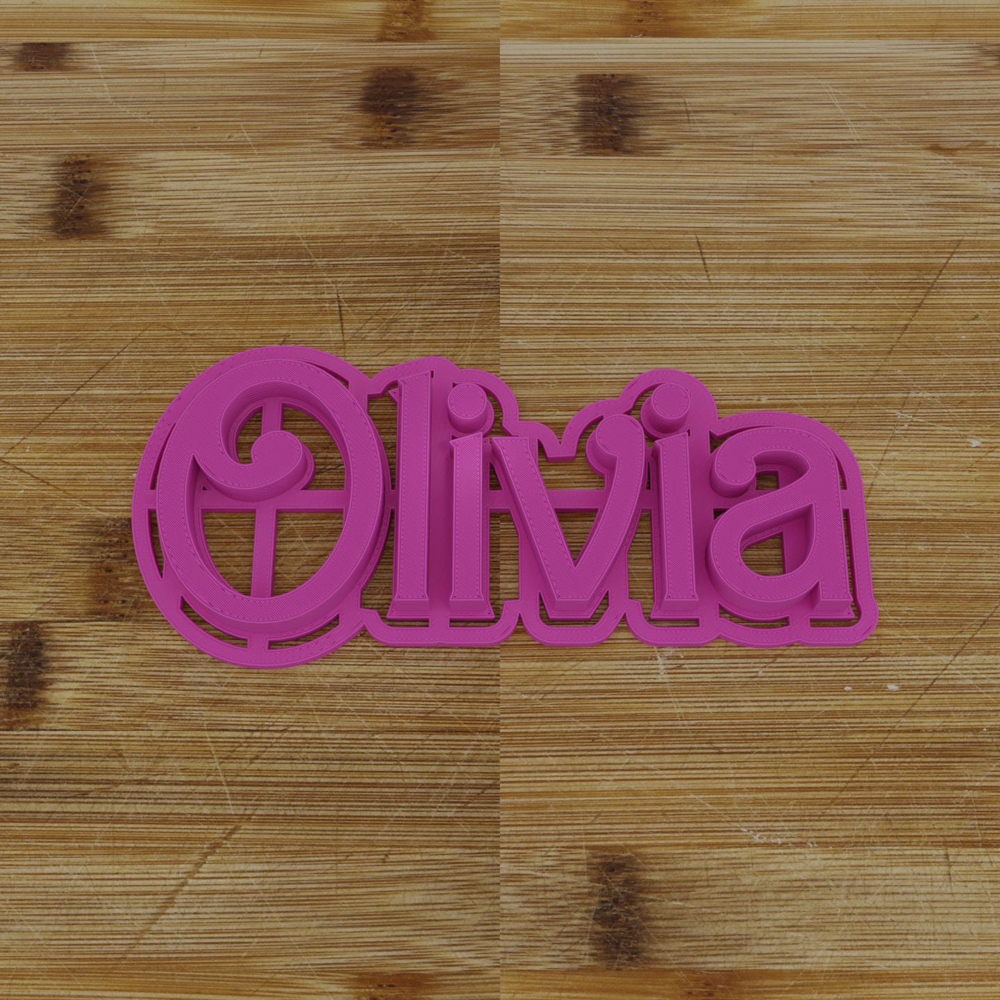 CUSTOM Name | Cookie Cutter & Stamp | Retro Doll Font