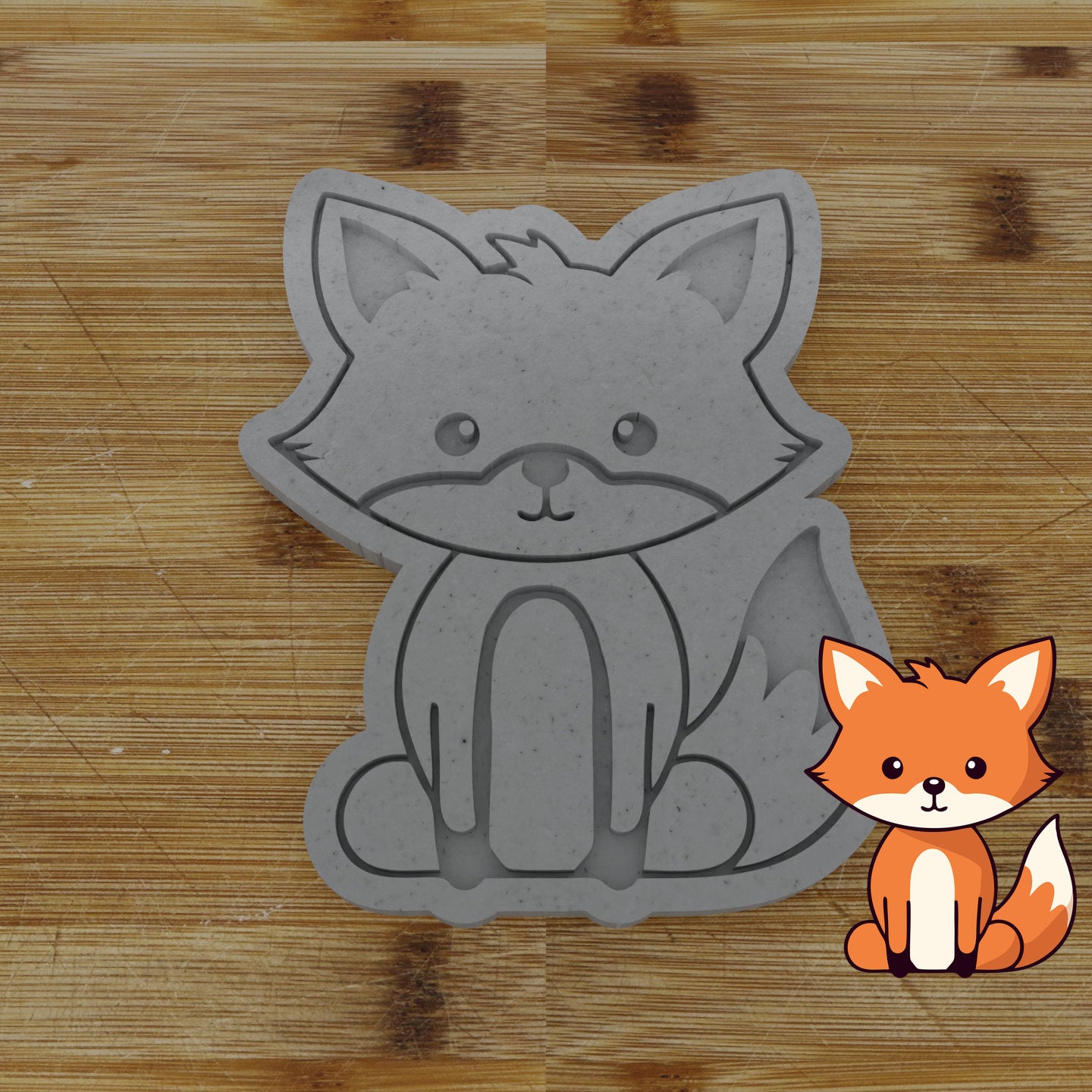 Personalizable 2pc. Fox Cookie Cutter | Woodland Animal Party Favor