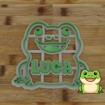 Personalizable 2pc. Frog Cookie Cutter | Amphibian Party Favor