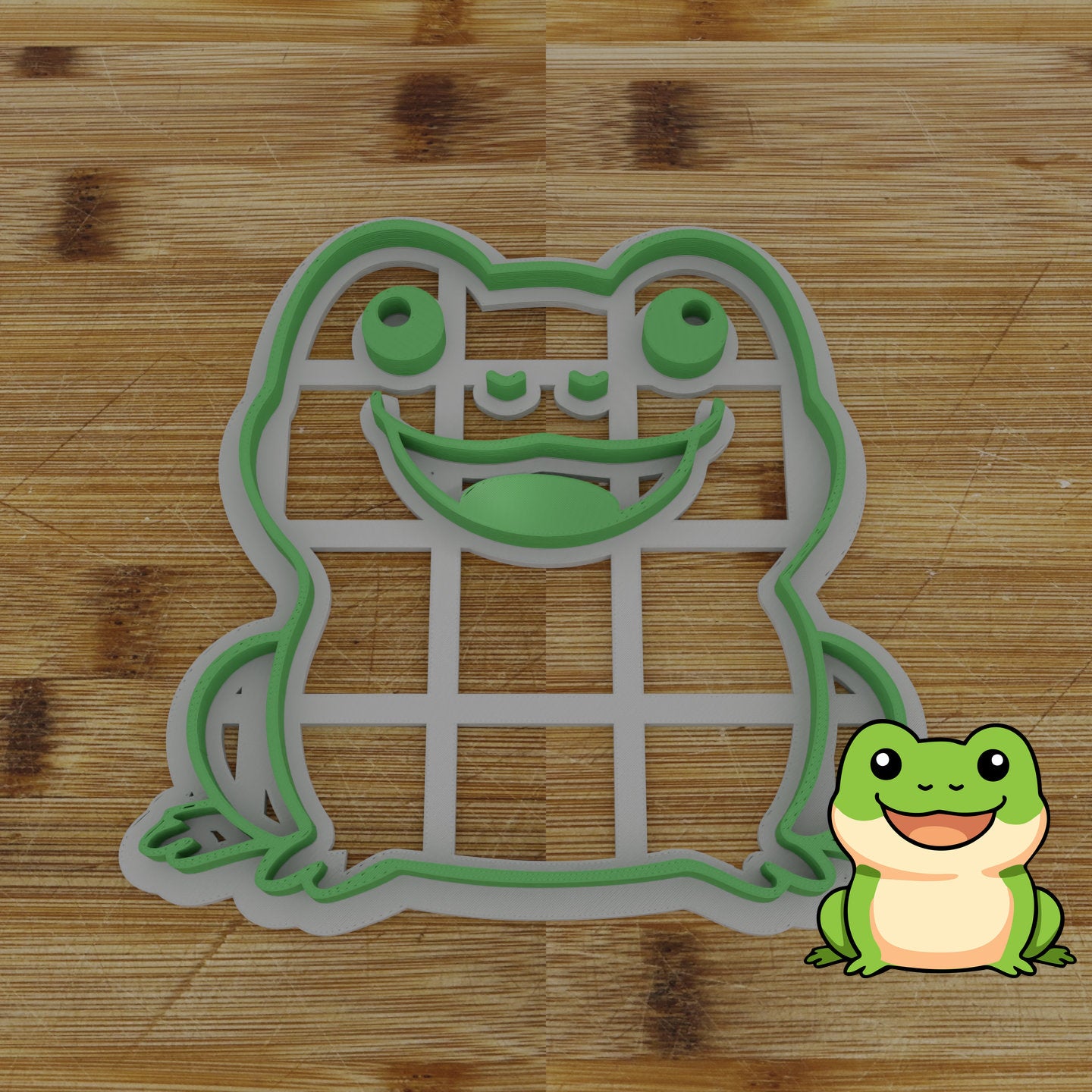 Personalizable 2pc. Frog Cookie Cutter | Amphibian Party Favor