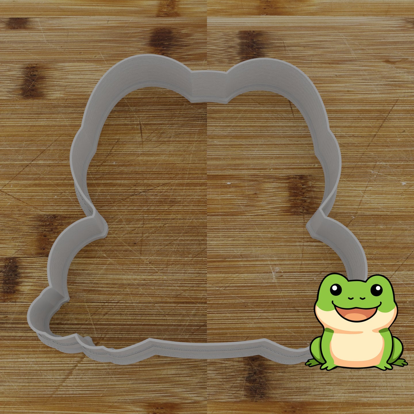 Personalizable 2pc. Frog Cookie Cutter | Amphibian Party Favor