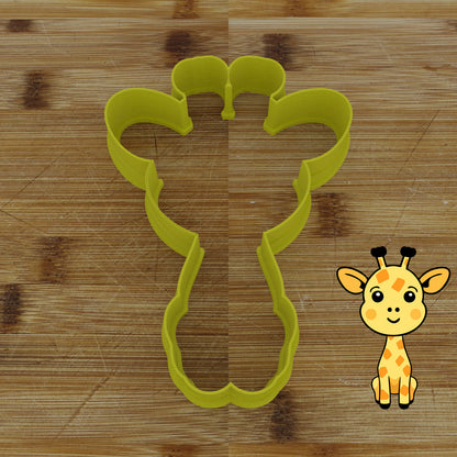 Personalizable 2pc. Giraffe Cookie Cutter | Safari Party Favor