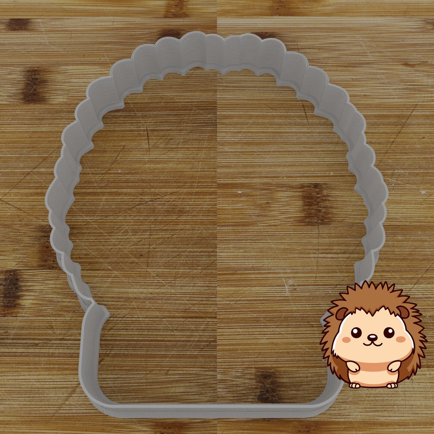 Personalizable 2pc. Hedgehog Cookie Cutter | Woodland Animal Party Favor