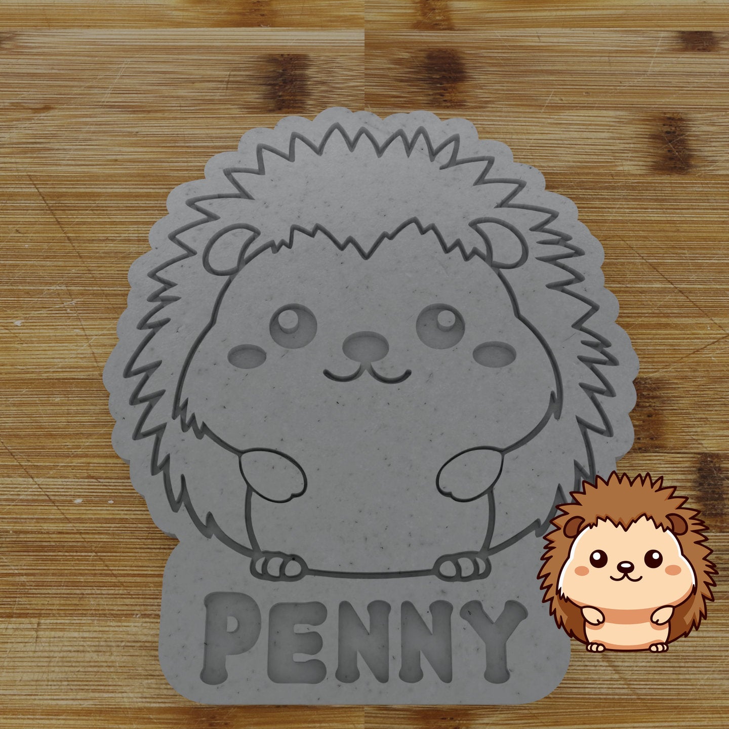 Personalizable 2pc. Hedgehog Cookie Cutter | Woodland Animal Party Favor