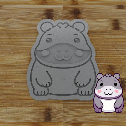 Personalizable 2pc. Hippo Cookie Cutter | Safari Party Favor