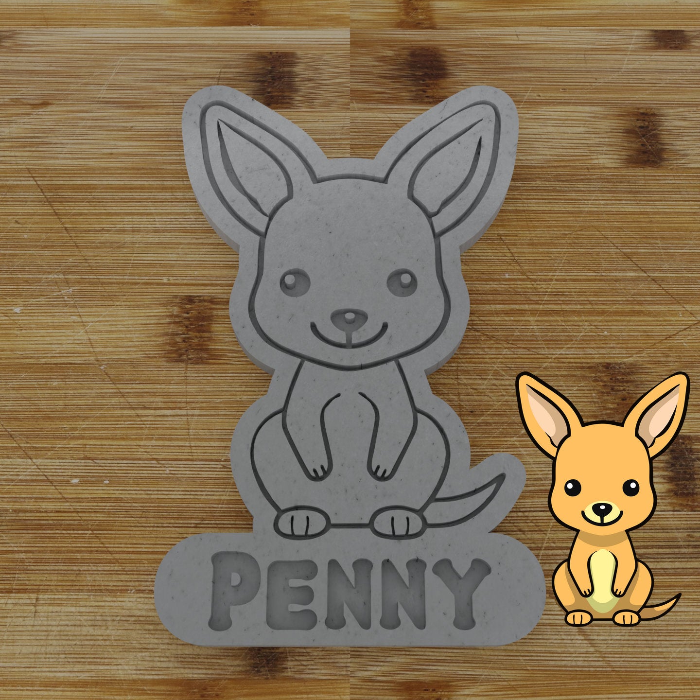 Personalizable 2pc. Kangaroo Cookie Cutter | Australian Animal Party Favor