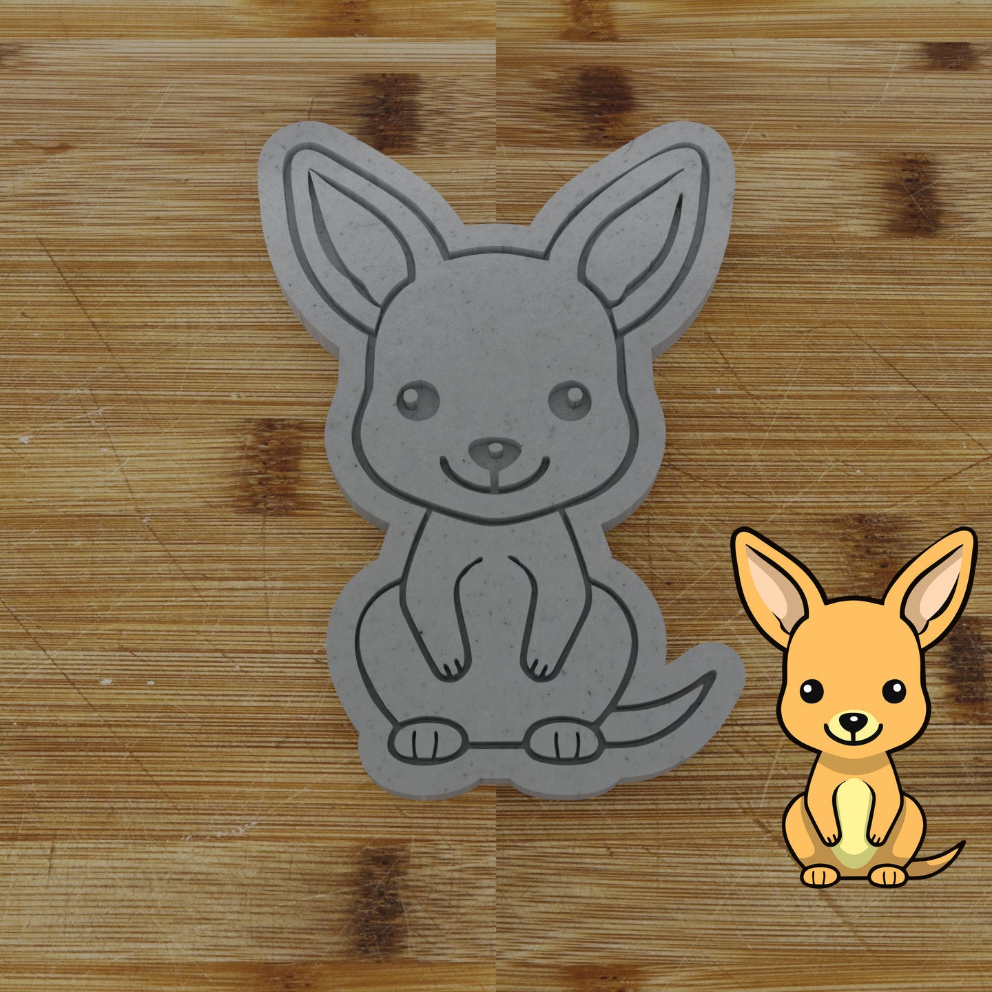 Personalizable 2pc. Kangaroo Cookie Cutter | Australian Animal Party Favor