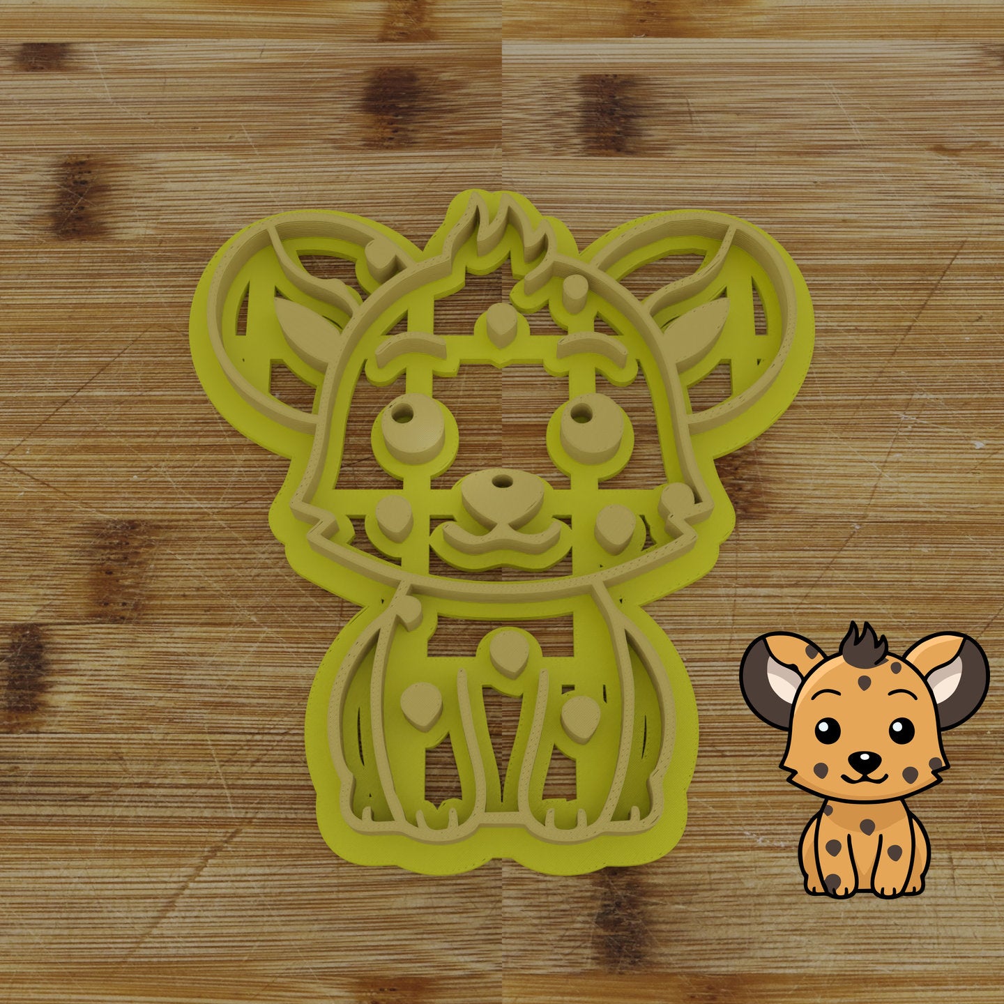 Personalizable 2 pc. Hyena Cookie Cutter | Safari Party Favor