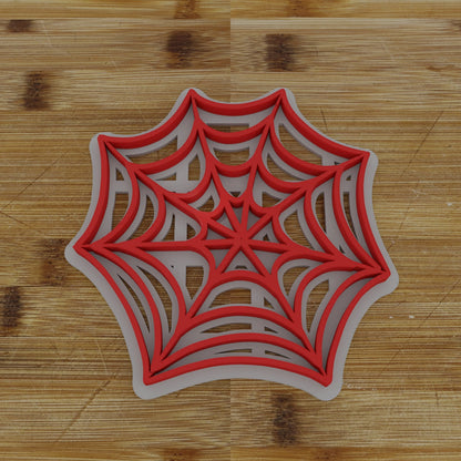 2 pc. Spider Web Halloween Cookie Cutter and Embosser | Intricate Web Cookie Cutter and Embosser