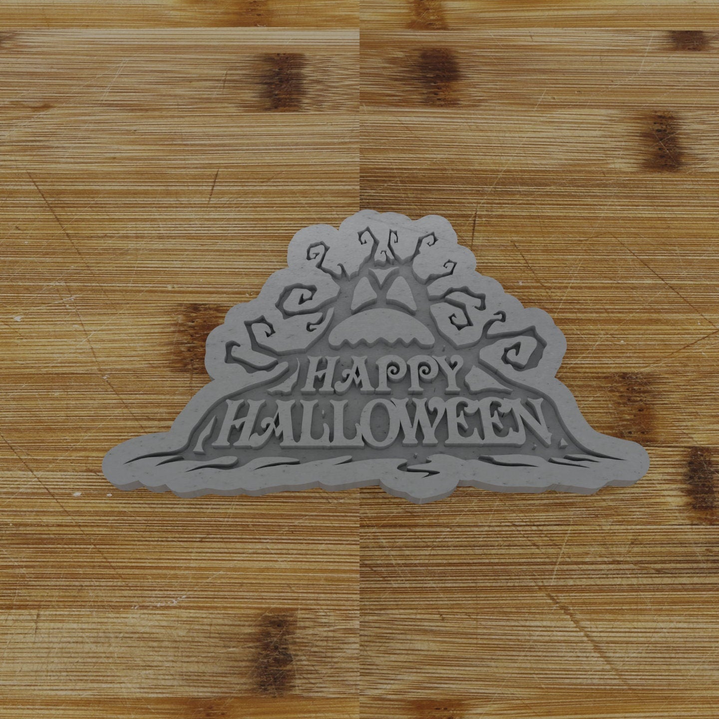 2 pc. Scary Tree Halloween Cookie Cutter and Embosser | Spooky Tree Cookie Cutter and Embosser