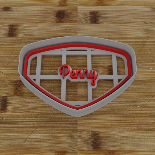 Oval Label Cookie Cutter | Personalization Available | Custom Embosser