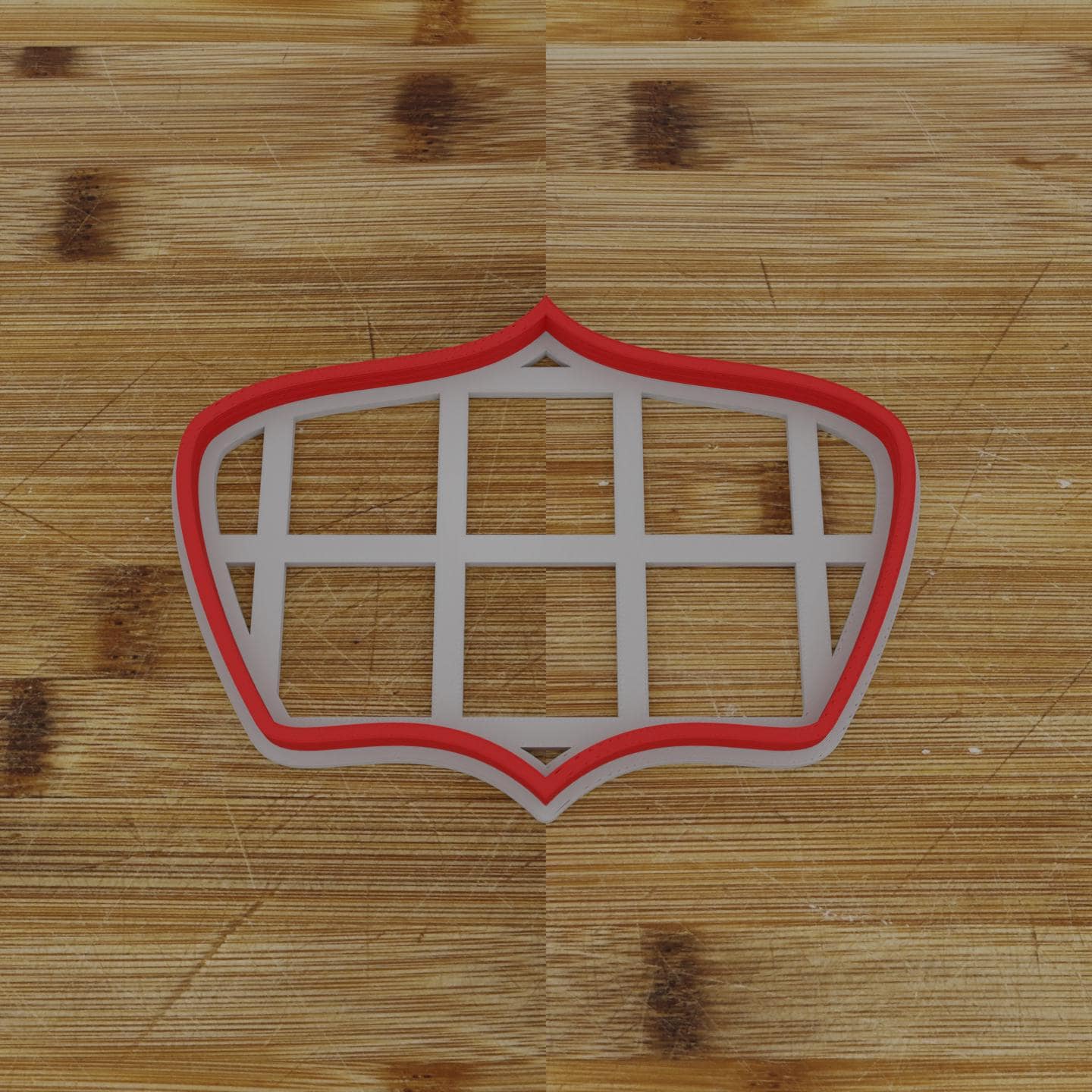 Shield with Notch Cookie Cutter | Personalization Available | Custom Embosser