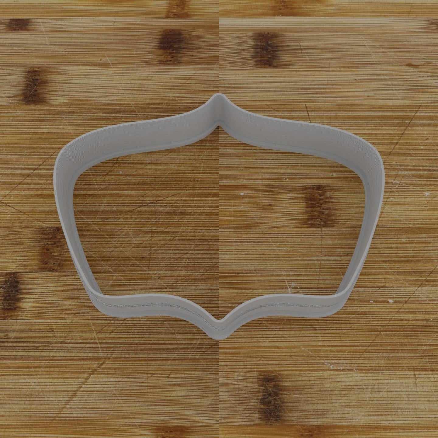 Shield with Notch Cookie Cutter | Personalization Available | Custom Embosser