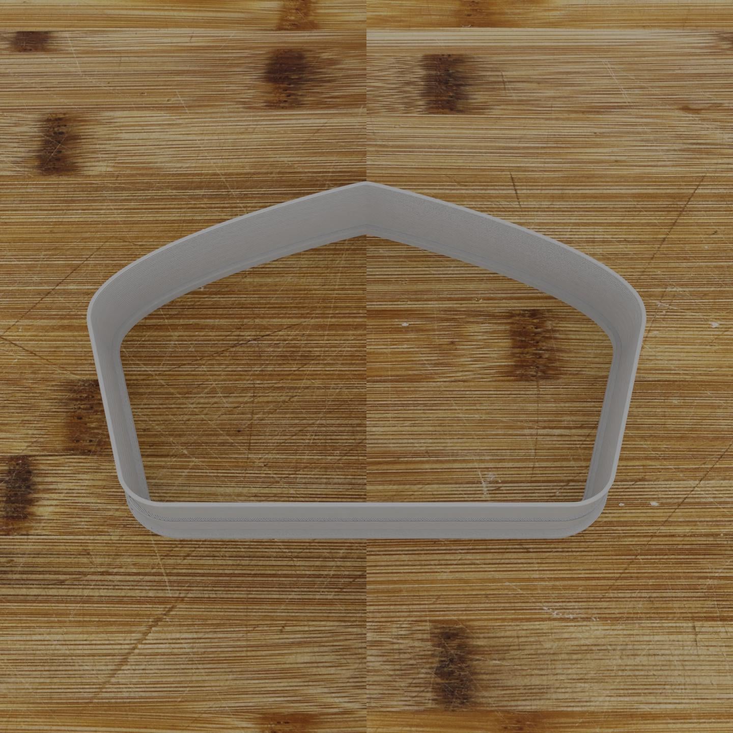 Round Rectangular Label Cookie Cutter | Personalization Available | Custom Embosser