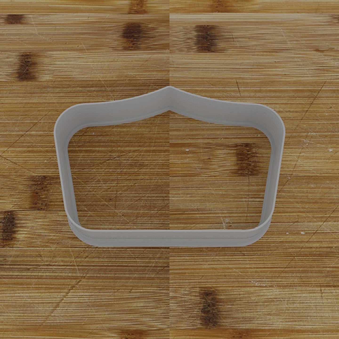 Wide Oval Badge Cookie Cutter | Personalization Available | Custom Embosser